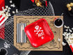 Picture of PLATES PIRATES RED 20X20CM - 6 PACK